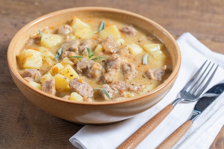 Ensopado de vitela com batatas