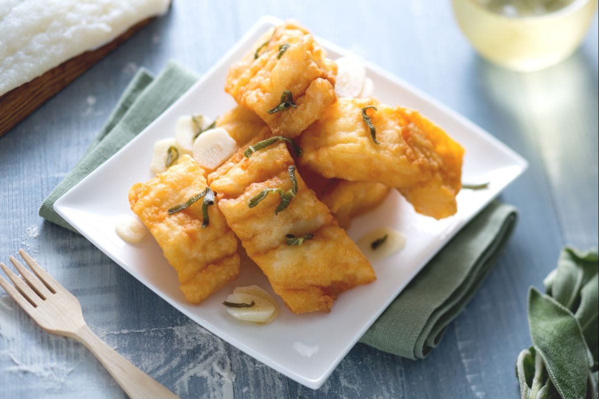 Bacalhau agridoce à moda da Ligúria