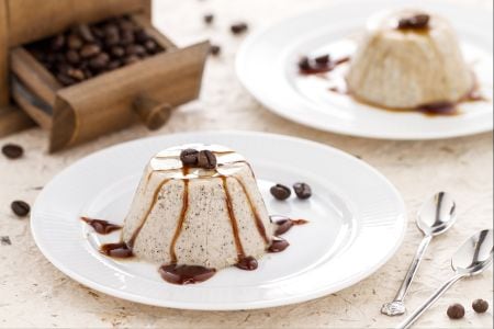 Sobremesa de creme de leite e ricota ao café