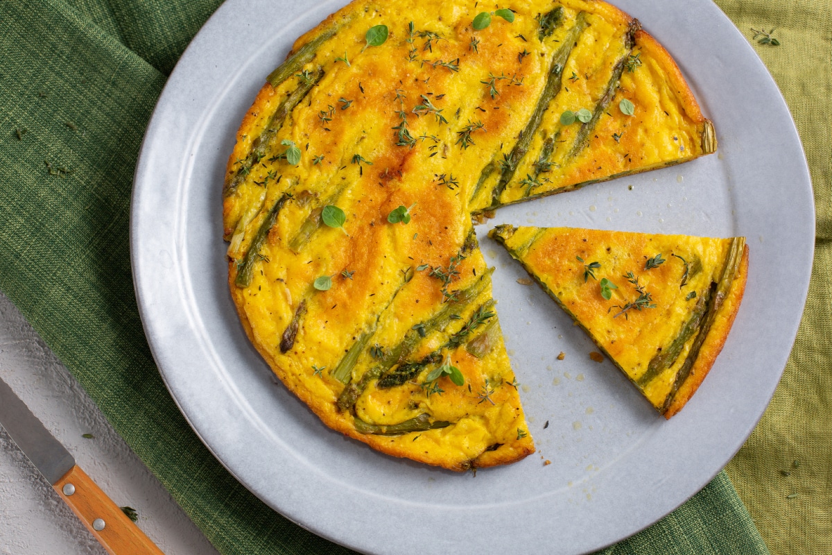 Frittata de aspargos