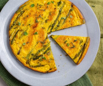 Frittata de aspargos