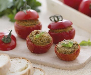 Tomates gratinados à moda da Apúlia