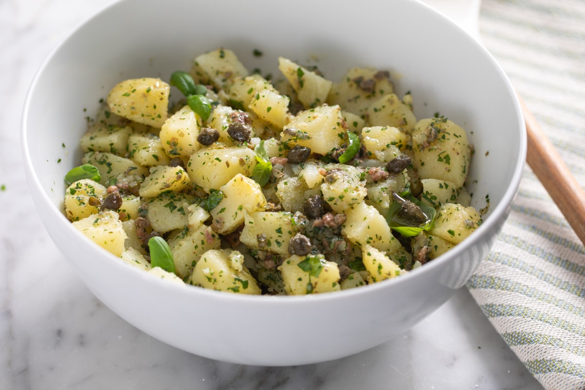 Salada de batata ao verde