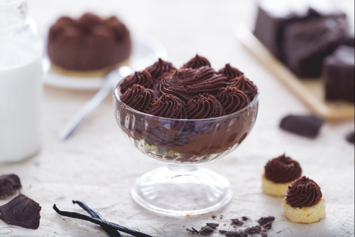 Mousse de chocolate e aroma de baunilha