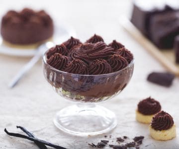 Mousse de chocolate e aroma de baunilha