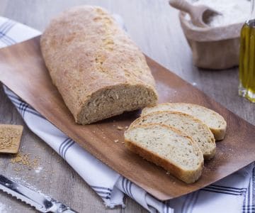 Pão com sementes de linhaça