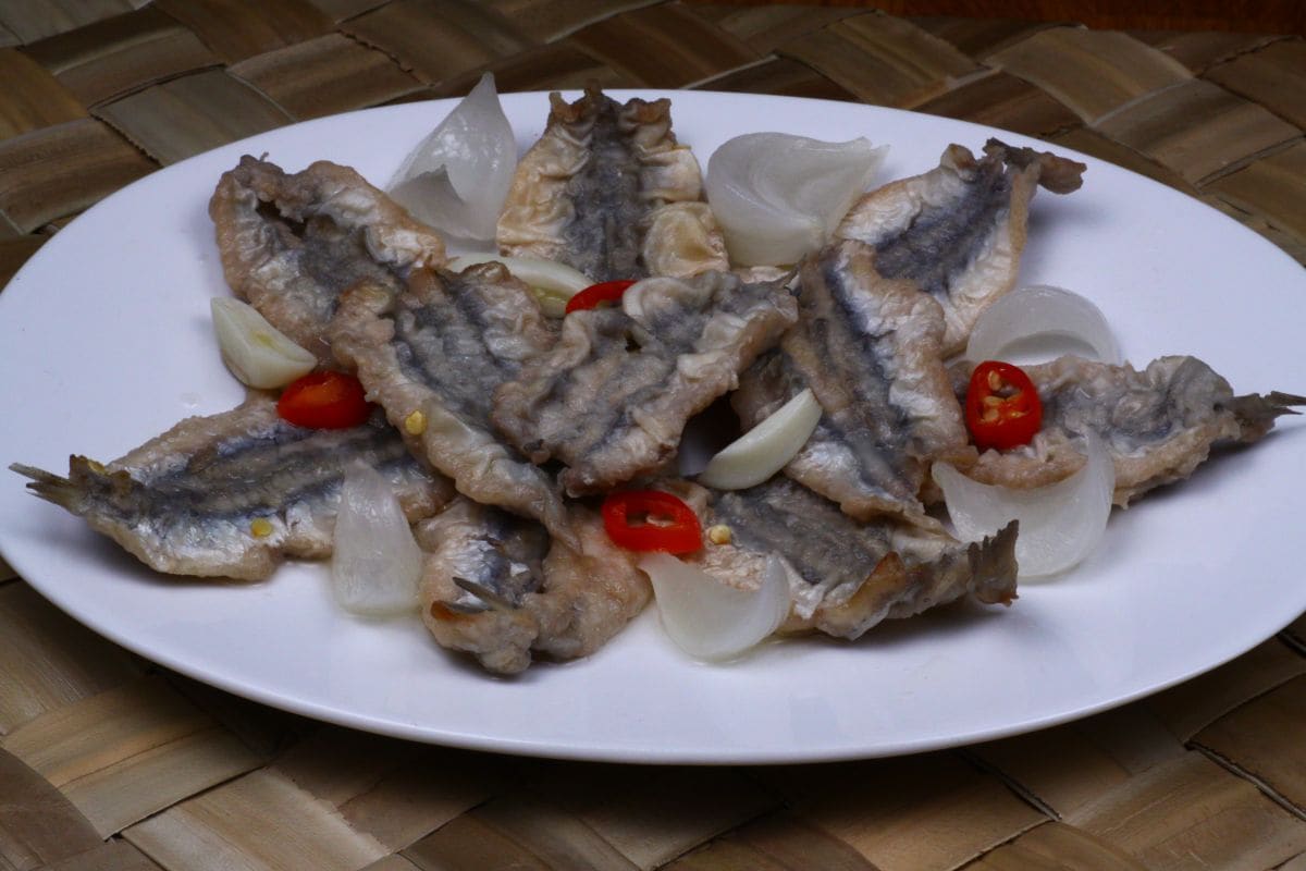 Anchovas fritas marinadas