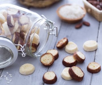 Diamantini (biscoitos) com farinha de arroz