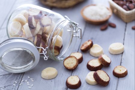 Diamantini (biscoitos) com farinha de arroz