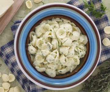 Orecchiette com ervas aromáticas