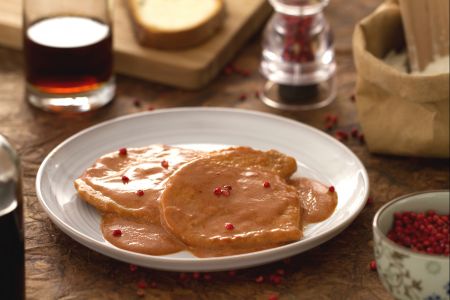 Escalopes ao molho rosa