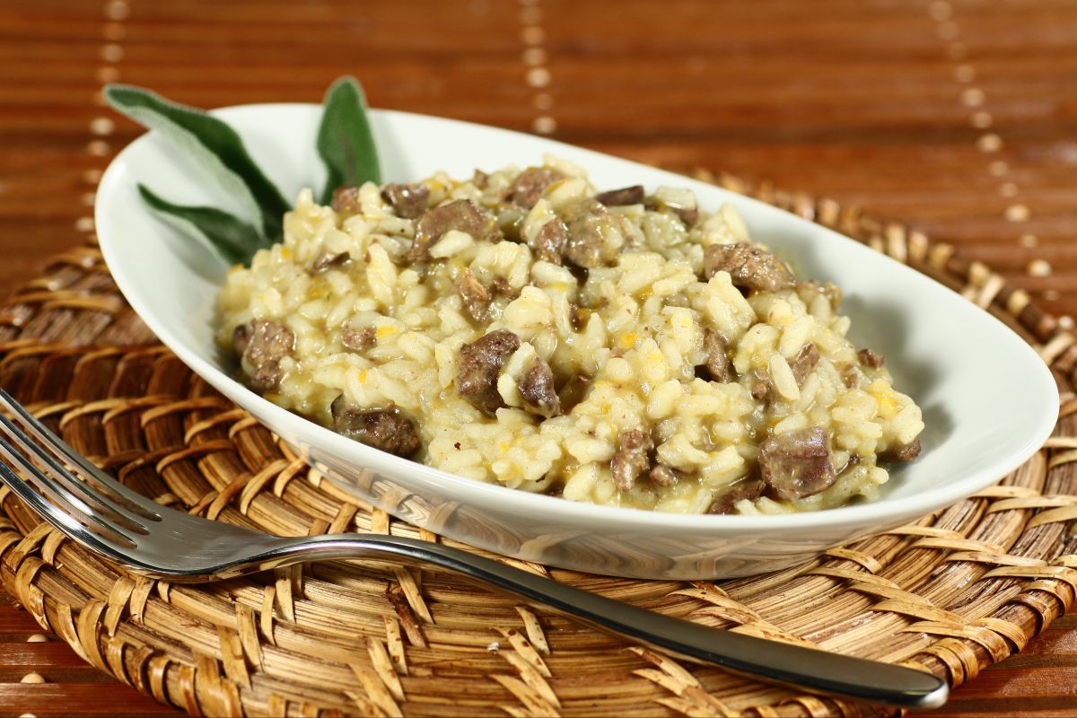 Risoto de fígados