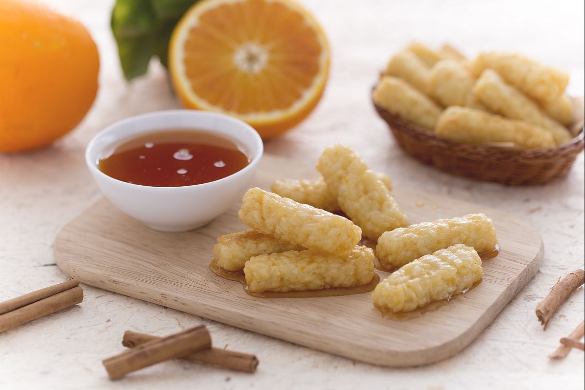 Zeppole de arroz