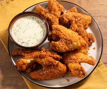 Asas de frango fritas