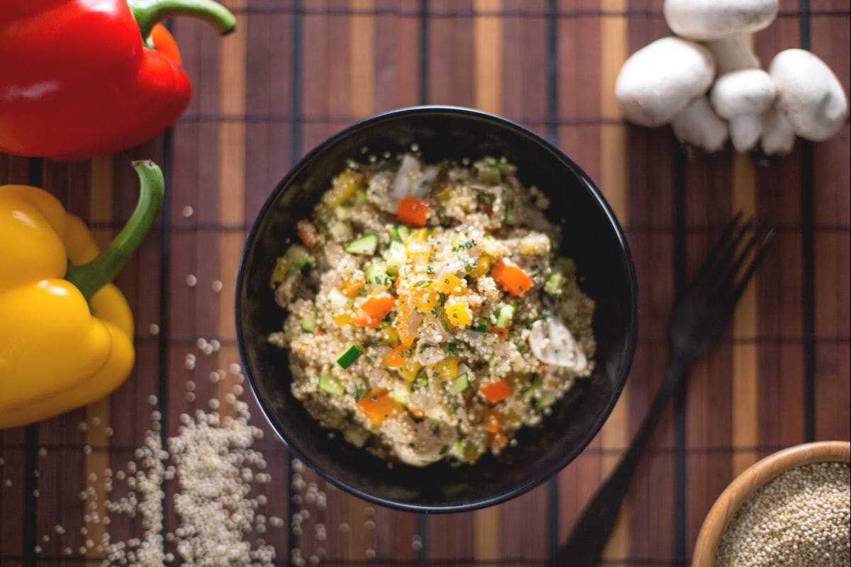 Quinoa com legumes