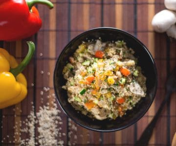 Quinoa com legumes