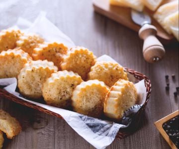 Biscoitos com parmesão e pecorino