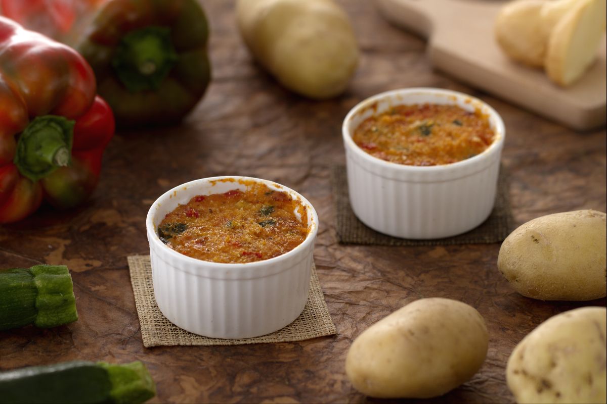 Tortinhas de legumes e queijo