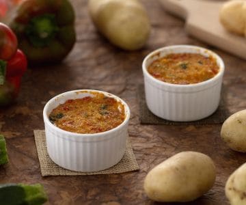 Tortinhas de legumes e queijo