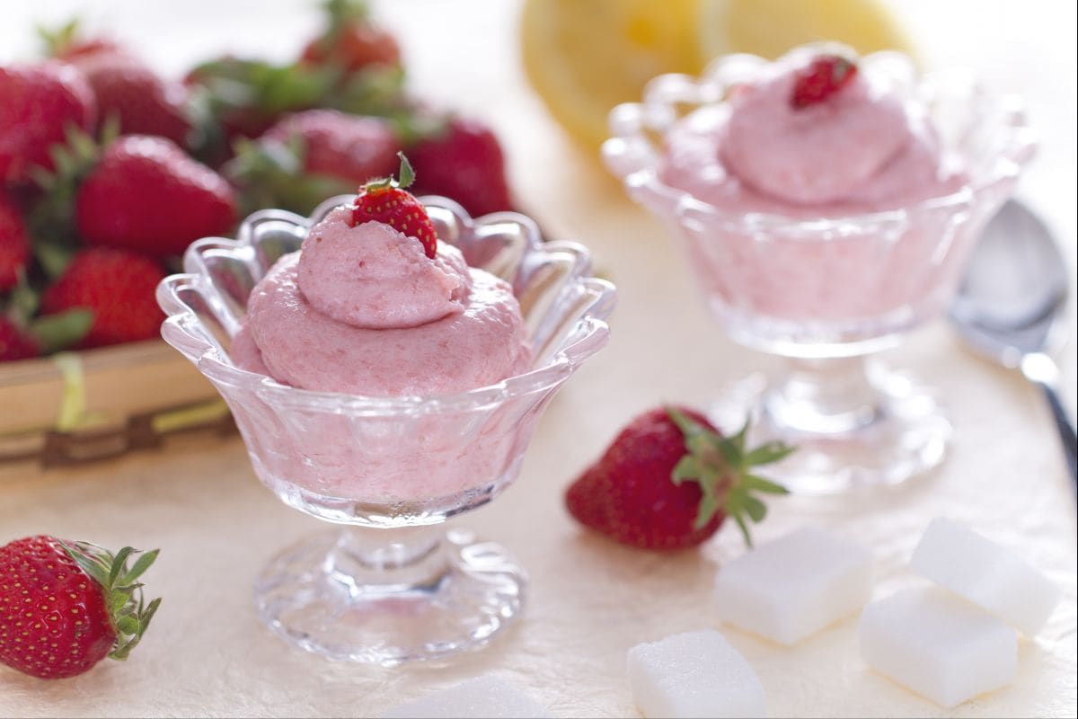 Mousse de morango