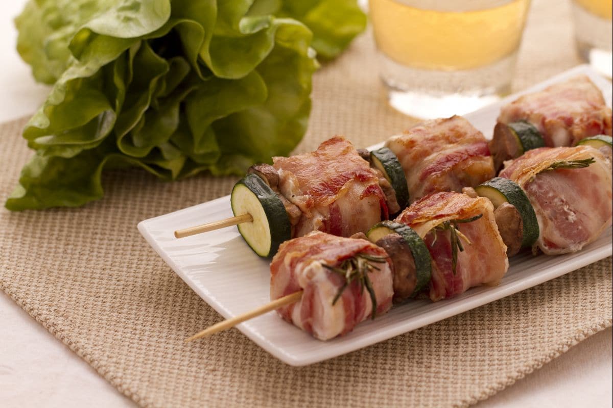 Espetinhos de frango