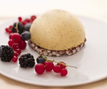 Mousse de avelã e coração aos 5 lúpulos