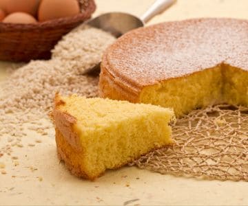 Pão de Ló com farinha de arroz
