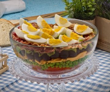 Salada de sete camadas
