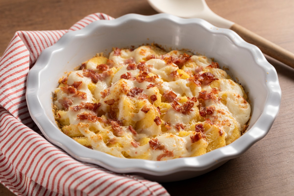Nhoque à romana gratinado