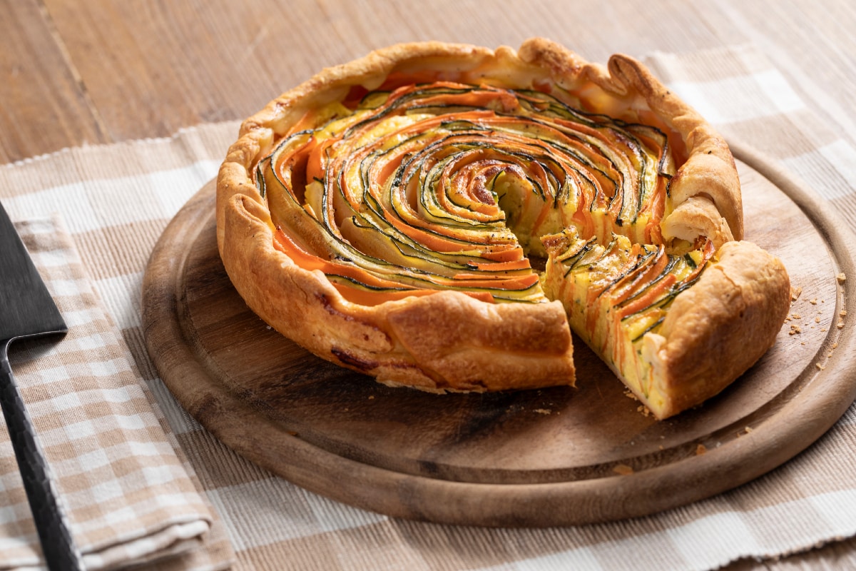 Torta salgada de legumes