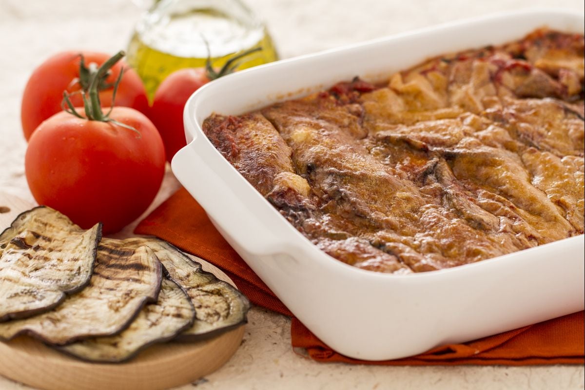Parmegiana de berinjela grelhada