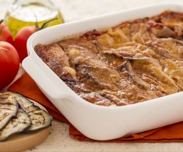 Parmegiana de berinjela grelhada