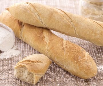 Baguete com fermento natural