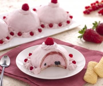 Delícias de Pavesini com frutas vermelhas
