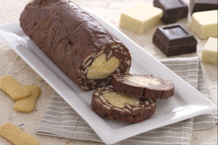 Salame de dois chocolates