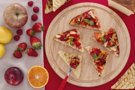 Bruschetta de fruta