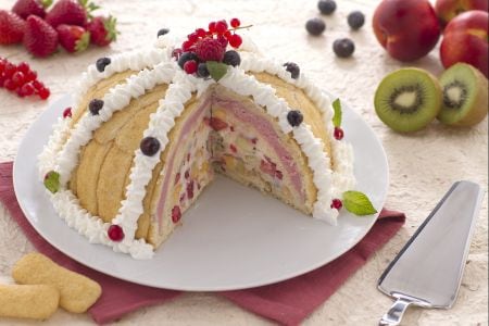 Zuccotto Pavesini tutti i frutti