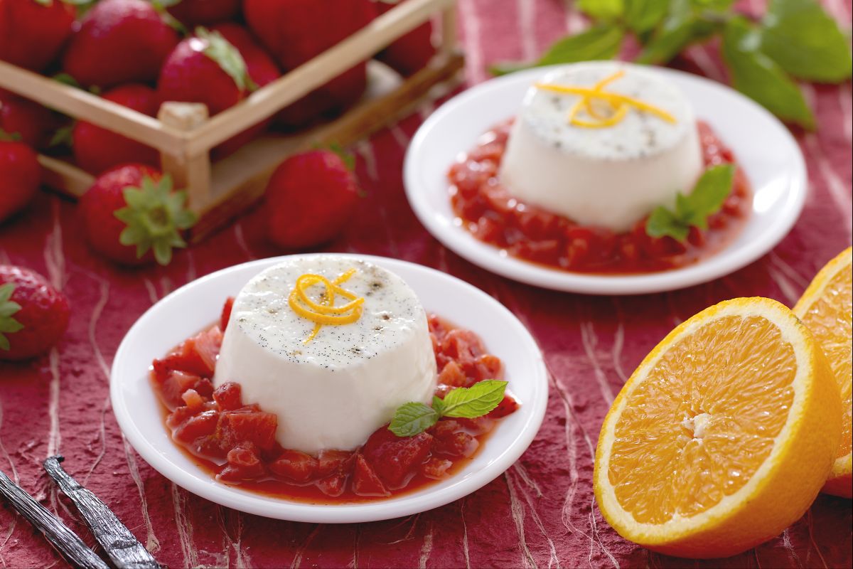 Panna cotta sem gelatina