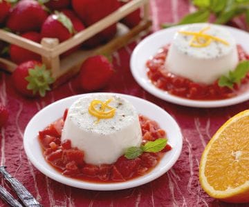 Panna cotta sem gelatina