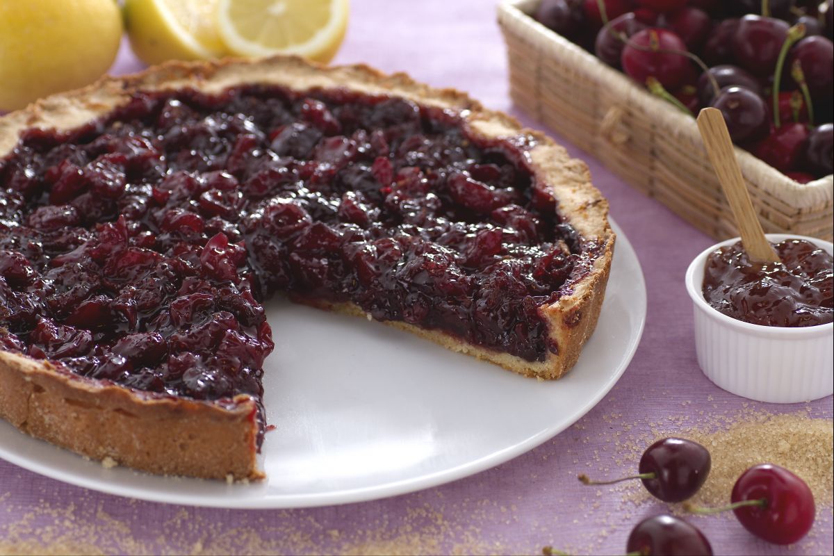 Torta de cerejas ácidas