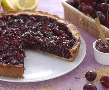 Torta de cerejas ácidas