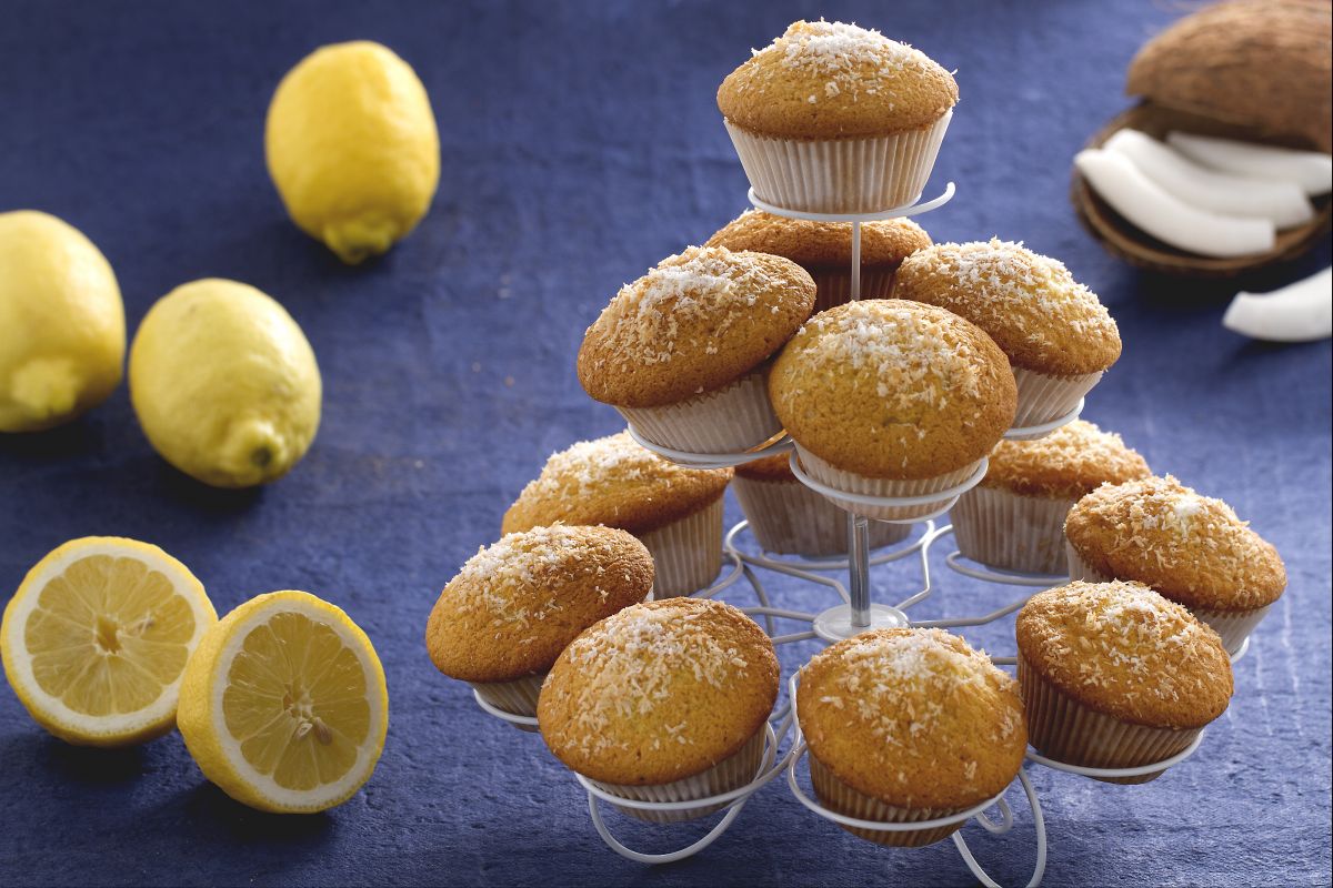 Muffin de coco e limoncello