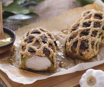 Frango na gaiola