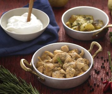 Ensopado de frango com iogurte