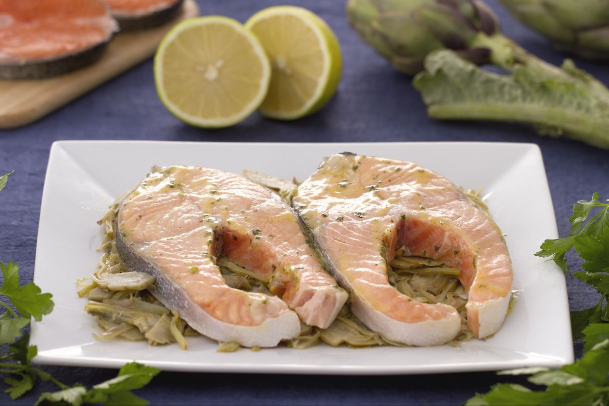 Salmão à limoncina