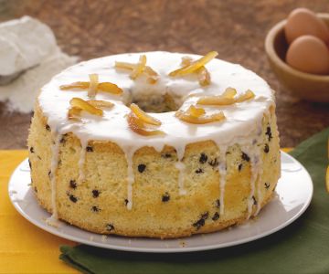 Chiffon cake laranja e chocolate