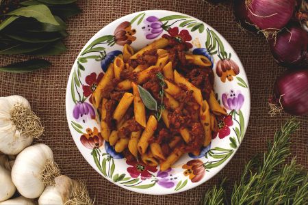 Penne ao ragu de dobradinha