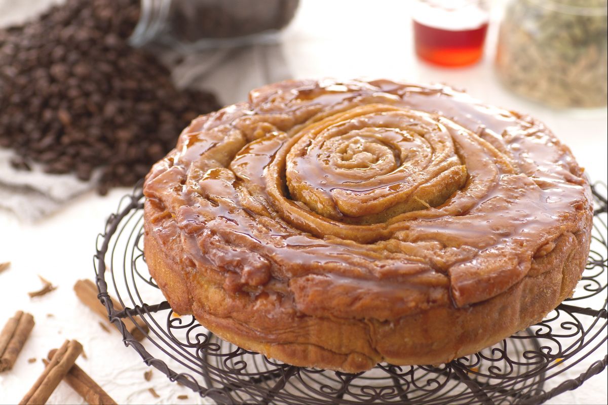 Torta espiral de café