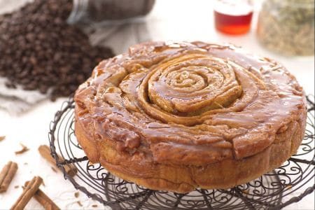 Torta espiral de café