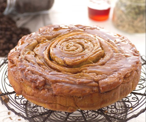 Torta espiral de café